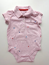 Kurzarm Poloshirt-Body mit Sterne - Tommy Hilfiger, Mädchen Gr.68/74