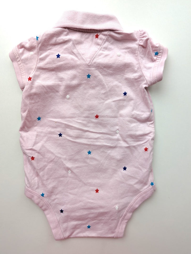Kurzarm Poloshirt-Body mit Sterne - Tommy Hilfiger, Mädchen Gr.68/74